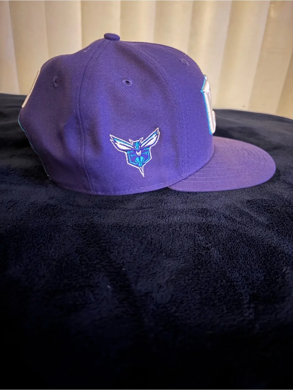 New Era Purple CHA Embroidered Baseball Cap with Teal Accents